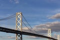 San Francisco Bay Bridge at Dusk Royalty Free Stock Photo