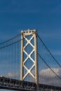 San Francisco Bay Bridge at Dusk Royalty Free Stock Photo