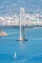 San Francisco bay bridge pillar Royalty Free Stock Photo