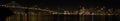 San Francisco Bay Bridge and Skyline at Night Royalty Free Stock Photo