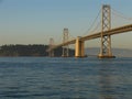 San Francisco Bay Bridge at Sunset Royalty Free Stock Photo