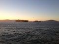 San francisco bay ocean view water alcatraz Royalty Free Stock Photo