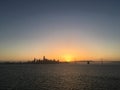 San Francisco Bay sunset Royalty Free Stock Photo
