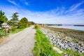 The San Francisco bay trail, Redwood Shores, California Royalty Free Stock Photo