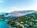 San Francisco bay under heavy fog