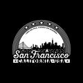 San Francisco, California. San Francisco Logo design template. Vector and illustration.