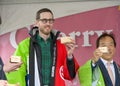 Senator Scott Wiener at opening ceremony for the Cherry Blossom Festival in Japantown