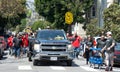 Participants in the annual Cesar Chavez Parade in San Francisco, CA