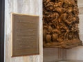 The Wedding Feast at Cana plaque story and mural at Cathedral Of Saint Mary Of The Assumption