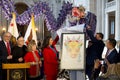 Politicians and City leaders unveiling of the commemorative Lunar New Year Stamp at City Hall