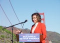 Nancy Pelosi at a Press Conference on Infrastructure in San Francisco