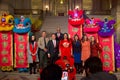 Mayor London Breed posing with Politicians for Lunar New Year