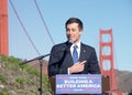 Pete Buttigieg at a Press Conference on Infrastructure in San Francisco