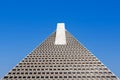 Upward view of Transamerica Building in San Francisco, California