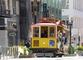 Iconic Historic San Francisco Trolley Cars on Powell Street