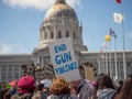 End gun violence sign at March for Our Lives rally in San Francisco Royalty Free Stock Photo