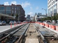 Transportation construction in San Francisco Royalty Free Stock Photo