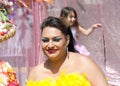 Unidentified participant at an Easter Extravaganza Castro Block party in San Francisco, CA