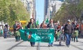 Participants in the 2022 Saint Patrick`s Day Parade, San Franciso Royalty Free Stock Photo