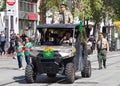 Participants in the 2022 Saint Patrick`s Day Parade, San Franciso Royalty Free Stock Photo