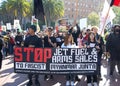 Participants protesting APEC meeting in San Francisco, CA