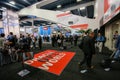 Exhibition hall at Oracle OpenWorld conference in Moscone center Royalty Free Stock Photo
