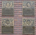 San Francisco Giants  Hall of fame Plaques Royalty Free Stock Photo