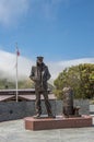 H. Dana Bowers vista point, Lone Sailor statue closeup, San Francisco, CA, USA