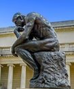 San Francisco, CA USA - The Legion of Honor - Rodin`s The Thinker Royalty Free Stock Photo