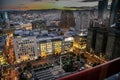 Aerial view to Macy`s flagship store on Union Square Royalty Free Stock Photo