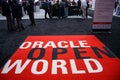 Entrance to exhibition hall at Oracle OpenWorld conference