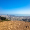 San Francisco, CA, USA, San Francisco view from Twin Peaks. Royalty Free Stock Photo