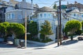 San Francisco, CA, USA - Sep 13, 2023: The house known from the movie Mrs. Doubtfire on a sunny day