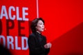 Oracle President and CFO Safra Catz makes speech