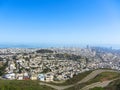 San Francisco, CA, USA, San Francisco view from Twin Peaks. Royalty Free Stock Photo