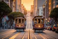 San Francisco Cable Cars on California Street