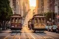 San Francisco Cable Cars on California Street