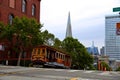 San Francisco Cable Cars on the street in SAN FRANCISCO CALIFORNIA,