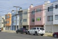 Street view of building and atmosphere of Outer Sunset district in San Francisco, California,USA Royalty Free Stock Photo