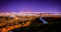 San francisco california cityscape skyline at night Royalty Free Stock Photo