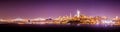 San francisco california cityscape skyline at night Royalty Free Stock Photo