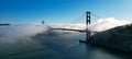 San Francisco California Foggy Golden Gate