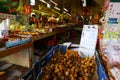 San Francisco, California: Fruit and Vegetable products inside a Market in Chinatown