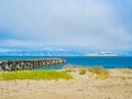 San Francisco, California, The Marina District neighborhood, beach and port Royalty Free Stock Photo