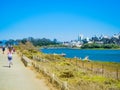 San Francisco, California, The Marina District neighborhood, beach and port Royalty Free Stock Photo