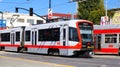 San Francisco, California: SFMTA MUNI Metro Light Rail Royalty Free Stock Photo