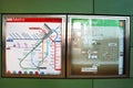 San Francisco, California: SFMTA MUNI Metro Light Rail transit information map Royalty Free Stock Photo
