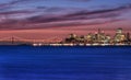San Francisco, California Skyline at Sunrise Royalty Free Stock Photo