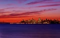 San Francisco, California Skyline at Sunrise Royalty Free Stock Photo