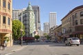 San Francisco California street scene and architecture.